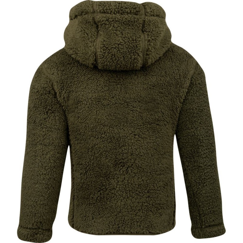 Hanorac Jack Pyke Junior Sherpa Fleece, verde închis