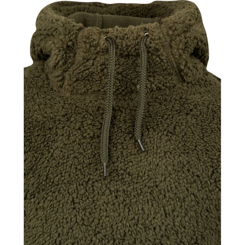 Hanorac Jack Pyke Junior Sherpa Fleece, verde închis