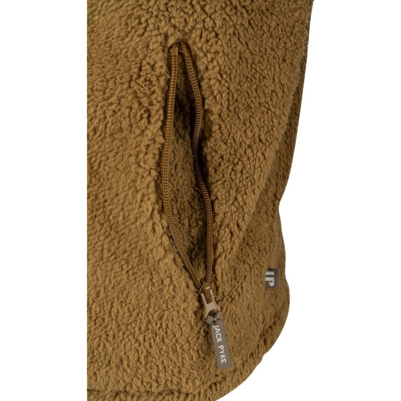 Jachetă din polar Sherpa Jack Pyke GEN 2, camel
