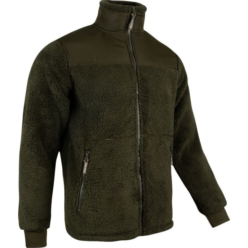Jachetă din polar Sherpa Jack Pyke GEN 2, oliv închis
