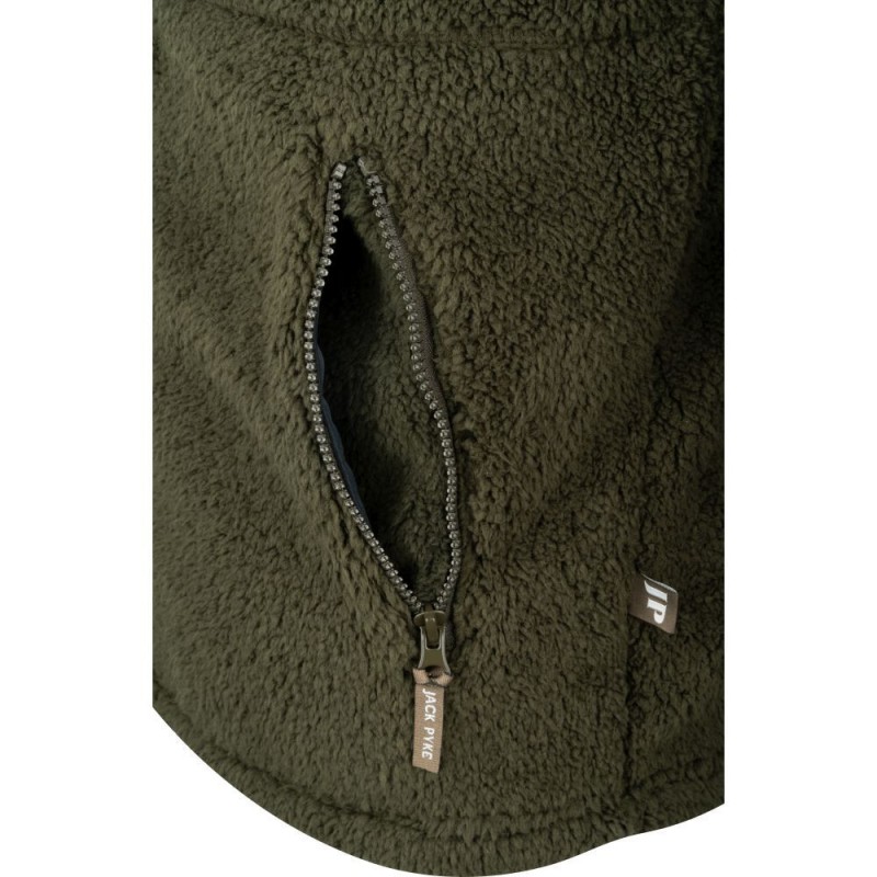 Jachetă din polar Sherpa Jack Pyke GEN 2, oliv închis