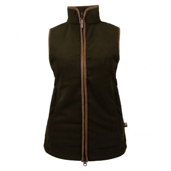 Jack Pyke Ladies Countryman Fleece Gilet Dark Olive XS