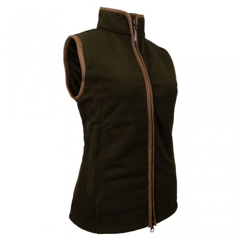 Jack Pyke Ladies Countryman Fleece Gilet Dark Olive XS