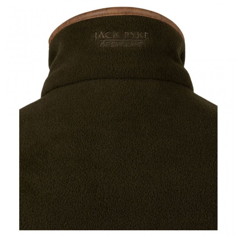 Jack Pyke Ladies Countryman Fleece Gilet Dark Olive XS