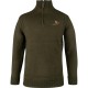 Pulover Jack Pyke cu Motiv Fazan și Semi-Fermoar – Olive Închis