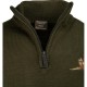 Pulover Jack Pyke cu Motiv Fazan și Semi-Fermoar – Olive Închis