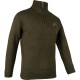 Pulover Jack Pyke cu Motiv Fazan și Semi-Fermoar – Olive Închis
