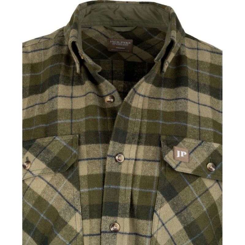Cămașă din Flanel Gros Jack Pyke Bleasdale – Verde
