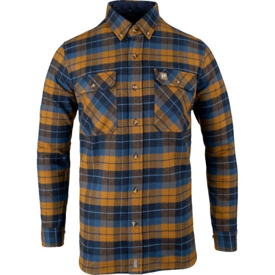Cămașă Flanel Groasă Jack Pyke Bleasdale – Bleumarin/Ruginiu