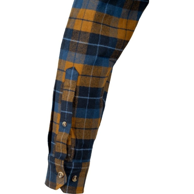 Cămașă Flanel Groasă Jack Pyke Bleasdale – Bleumarin/Ruginiu