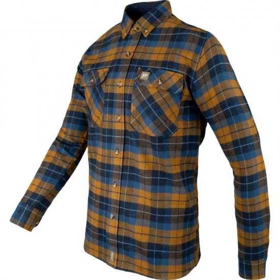 Cămașă Flanel Groasă Jack Pyke Bleasdale – Bleumarin/Ruginiu