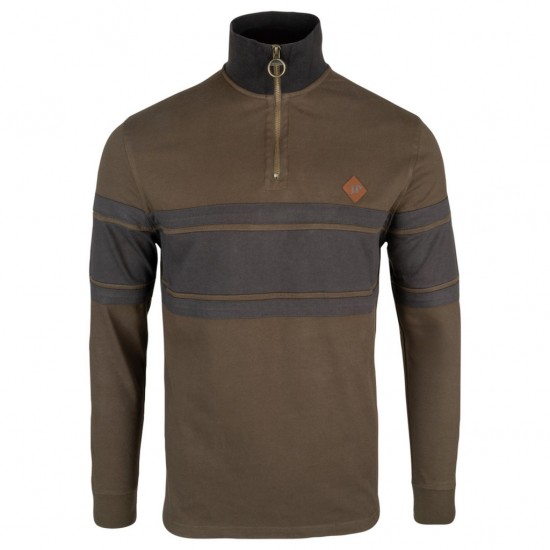 Jack Pyke Contrast Half Zip Sweatshirt Green L