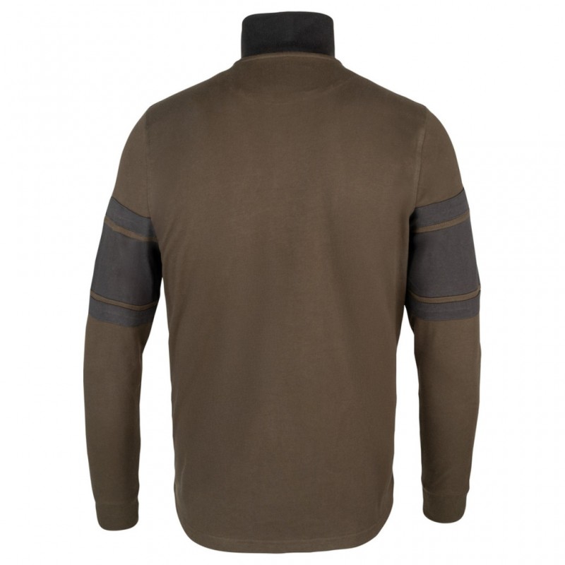 Jack Pyke Contrast Half Zip Sweatshirt Green L