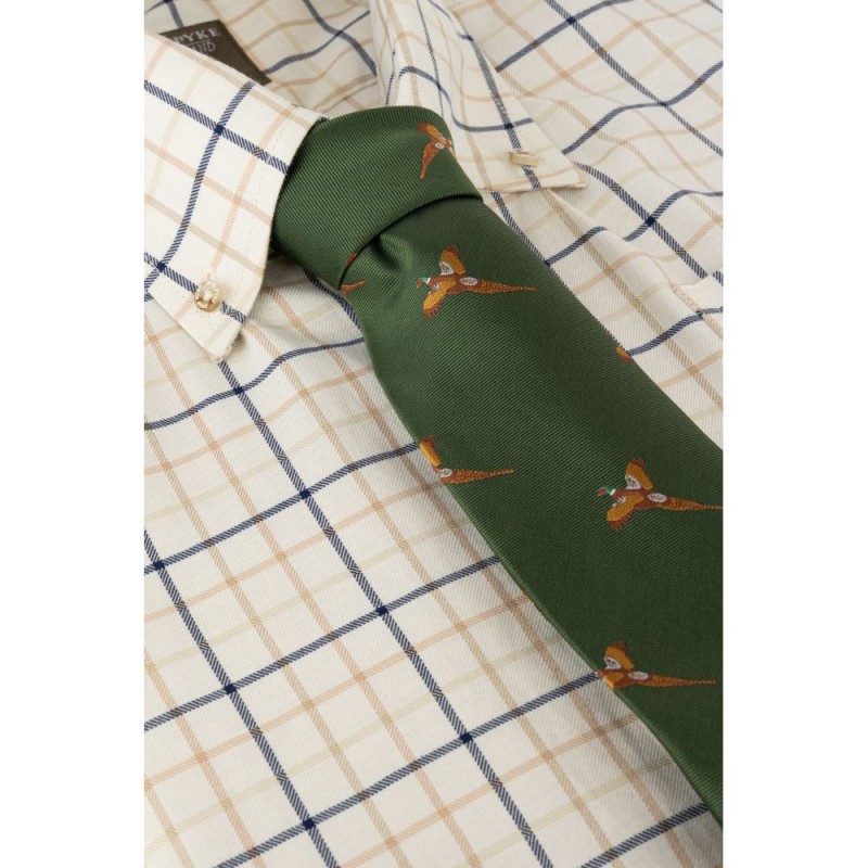 Cravata de vanatoare Jack Pyke cu fazan – culoare verde