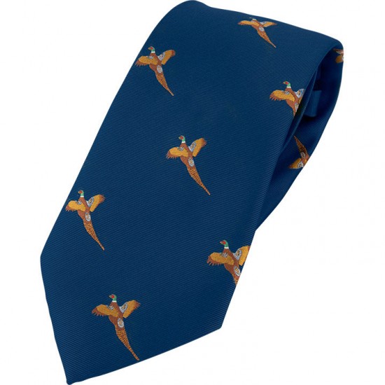 Cravata de vanatoare Jack Pyke cu fazan –  culoare Navy