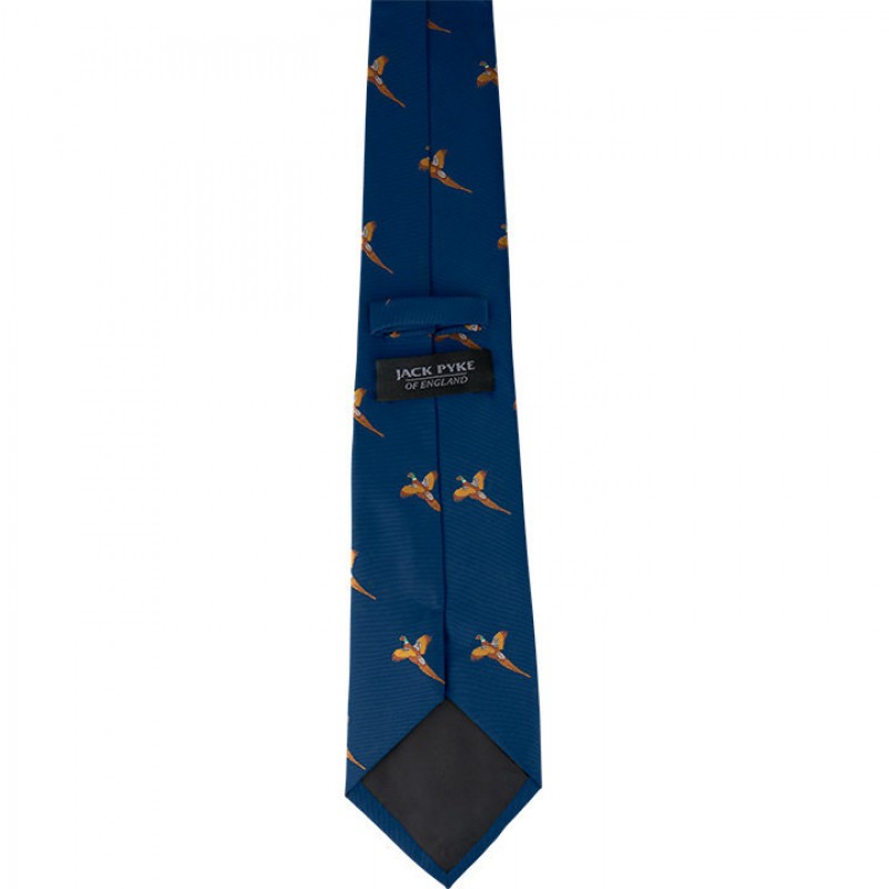 Cravata de vanatoare Jack Pyke cu fazan –  culoare Navy
