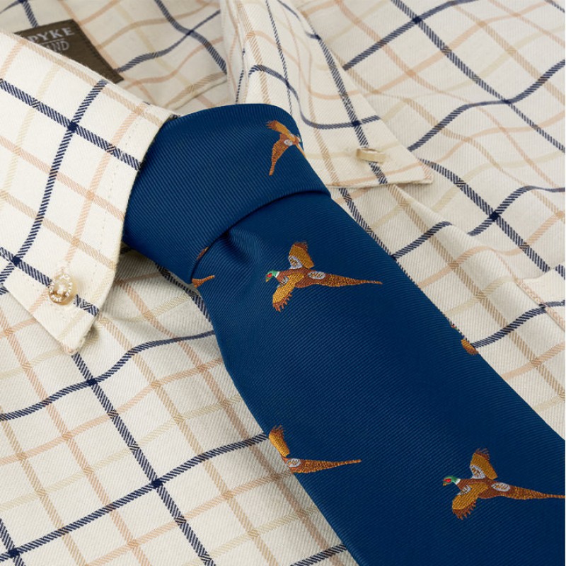 Cravata de vanatoare Jack Pyke cu fazan –  culoare Navy