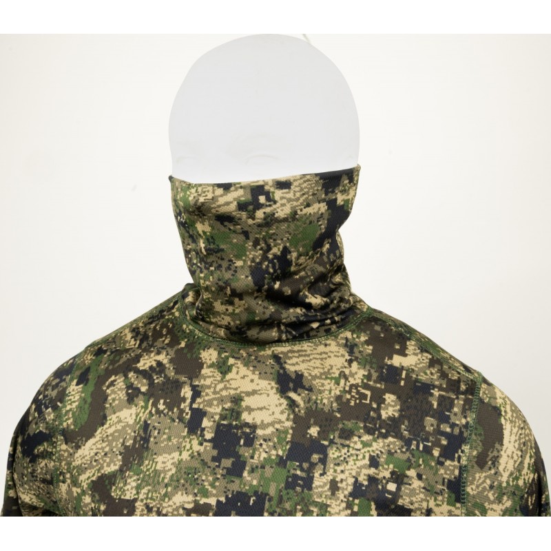 Bluză Tehnică Jack Pyke Roll Neck Digicam – Camuflaj, Respirabilă și Elastică