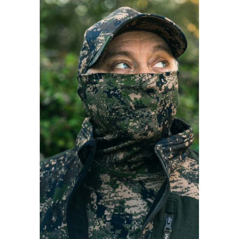 Bluză Tehnică Jack Pyke Roll Neck Digicam – Camuflaj, Respirabilă și Elastică