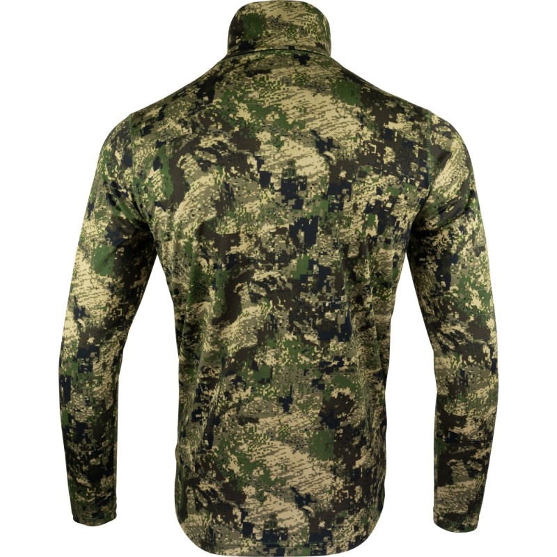Bluză Tehnică Jack Pyke Roll Neck Digicam – Camuflaj, Respirabilă și Elastică