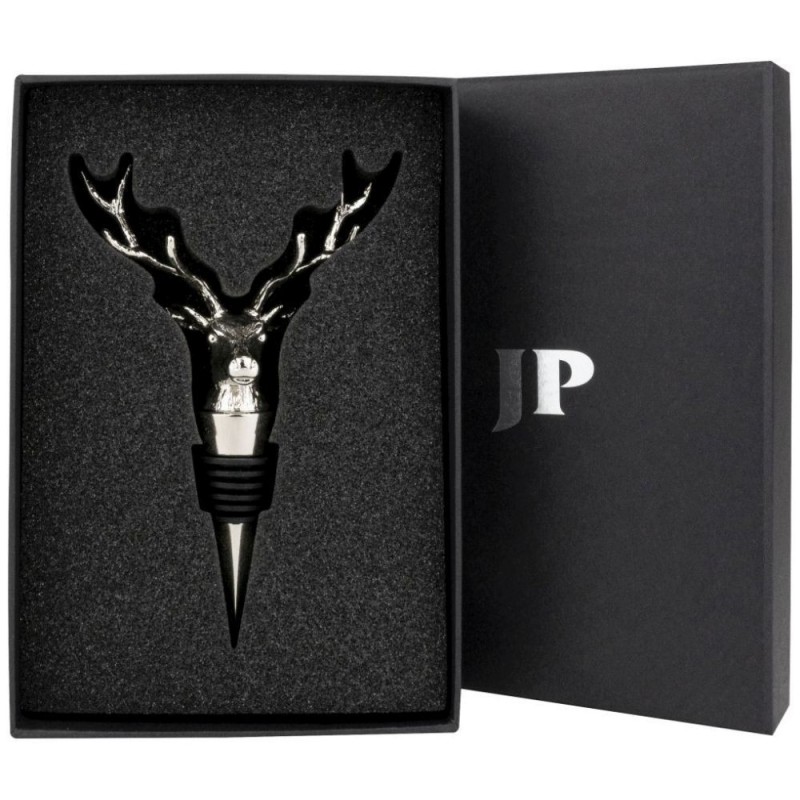 DOP CERB PENTRU STICLA DE VIN, ZINC ȘI SILICON, 15.5x8.5x3 cm