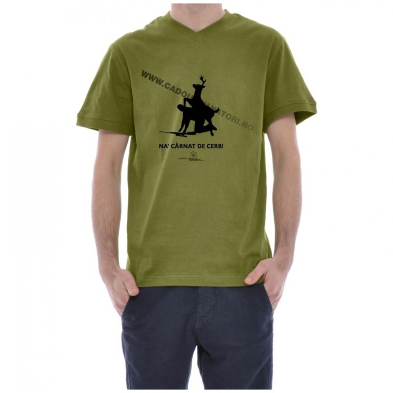 Tricou Na carnat de cerb!