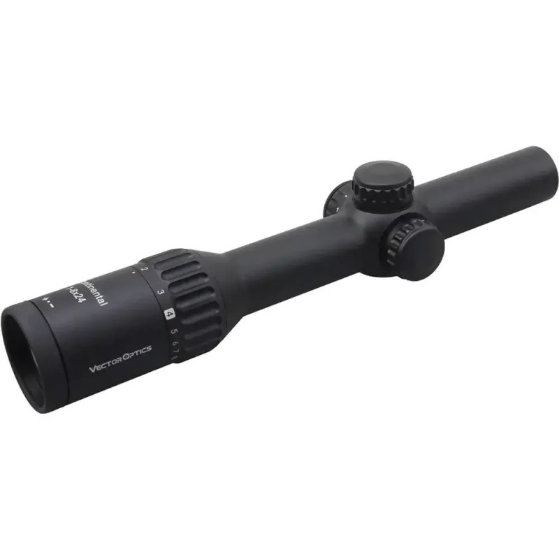 Lunetă Vector Optics Continental X8 1-8x24 SFP Hunting ED German #4 cu punct roșu