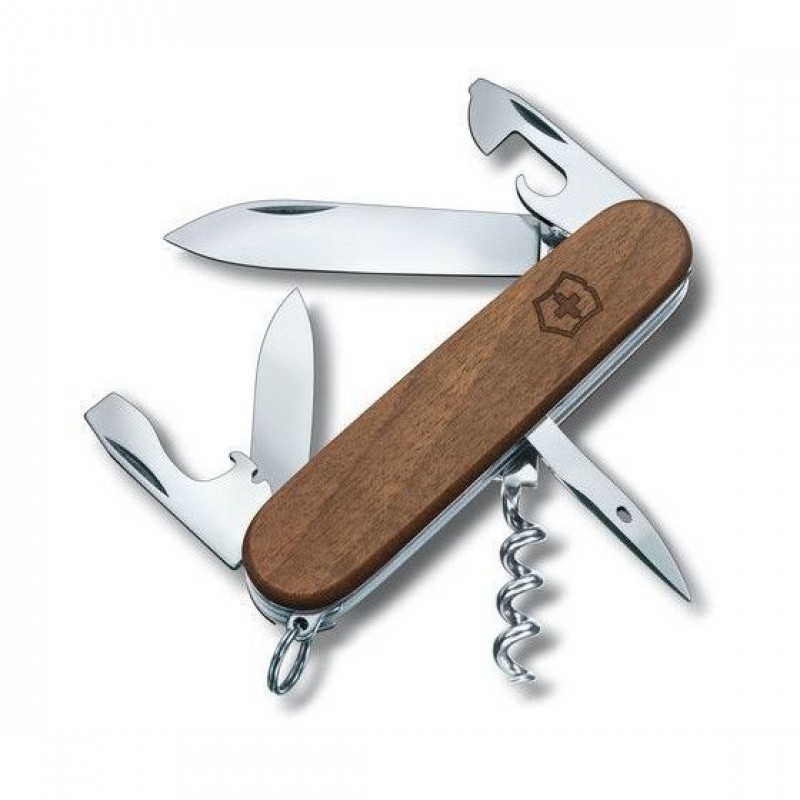 Briceag multifunctional Victorinox Spartan maner lemn nuc - 12 functii 