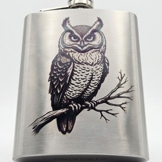 Sticluță whisky din inox gravată laser