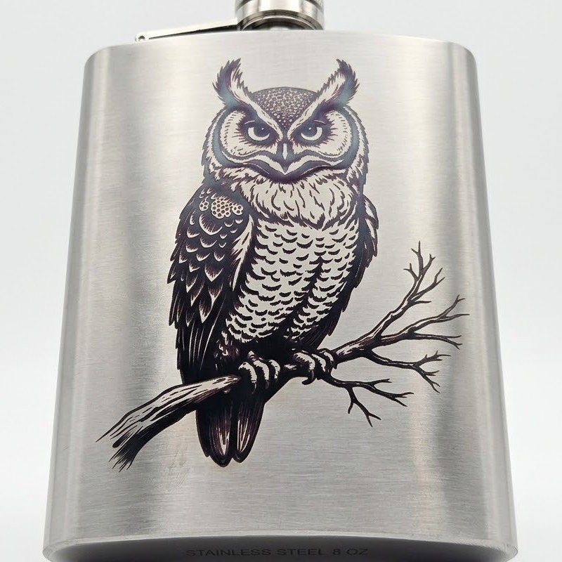 Sticluță whisky din inox gravată laser