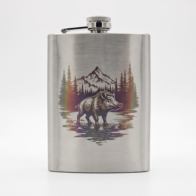 Sticluță whisky din inox gravată laser