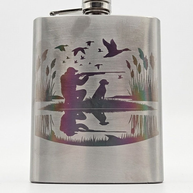 Sticluță whisky din inox gravată laser